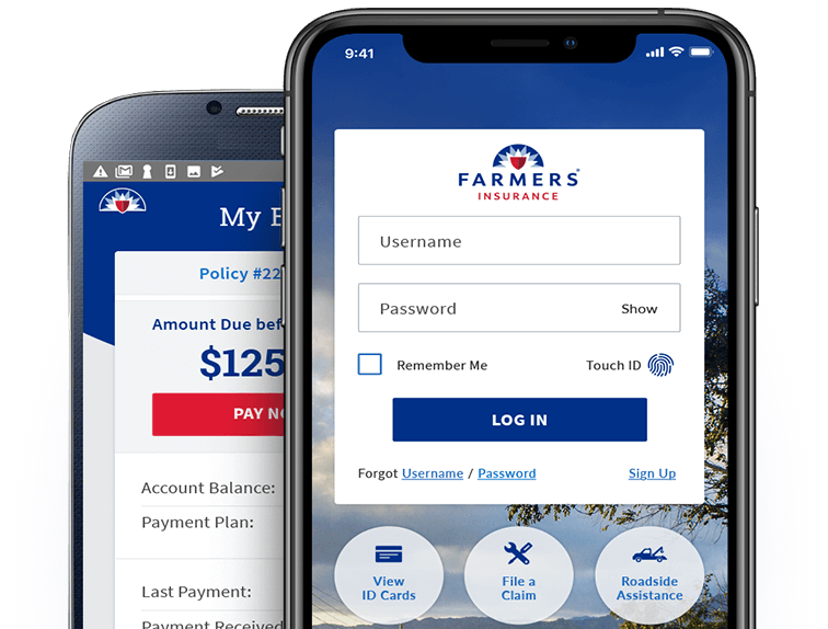 farmers insurance app on android and iPhone
